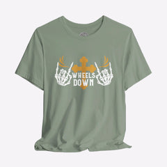 Motorcycle Crew Neck TShirt | Wheels Down