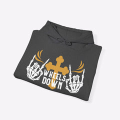 Motorcycle Hooded Sweatshirt | Wheels Down