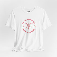 Ladies Motorcycle Love Crew Neck TShirt