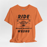 Funny Motorcycle Culture Crew Neck TShirt
