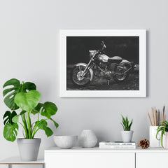 Royal Enfield Motorcycle Framed Poster Print