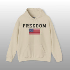 American Pride US Flag FREEDOM Pullover Hoodie