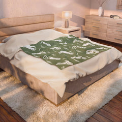 Motorcycle Customized Velveteen Plush Blanket