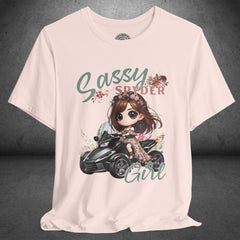 Sassy Spyder Girl Crew Neck TShirt
