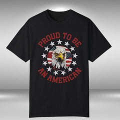 Proud to be an American Eagle Flag Crew Neck TShirt