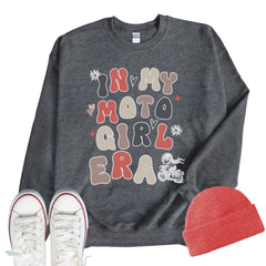 In My Moto Girl Era Boho Crew Neck Sweatshirt