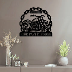 Motorcycle Customized Steel Wall Art