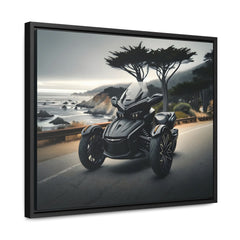 Futuristic Ryker Motorcycle Framed Canvas Art