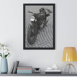Vintage Motorbike Framed Poster