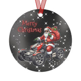 Can-Am Ryker Santa Starry Night Aluminum Christmas Ornament