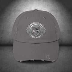 OH-555 Triple Nickel Printed Distressed Dad Cap