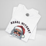 Biker Santa Christmas Crew Neck TShirt