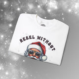 Funny Christmas Biker Santa Crew Neck Sweatshirt