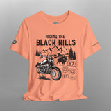 Riding the Black Hills South Dakota Crew Neck TShirt
