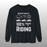 Motorcycle Weekend Forecast Long Sleeve TShirt