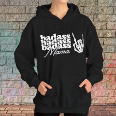 Badass Mama Skull Hooded Sweatshirt