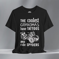 The Coolest Grandmas Ride Spyders (F3) Crew Neck TShirt