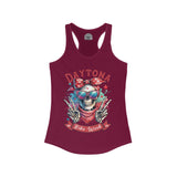Ladies Daytona Bike Week 2025 Hipster Skull Racerback Tank