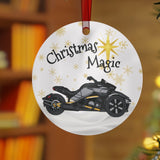 Can-Am Spyder ST Aluminum Christmas Ornament