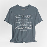 Moto Girl Customized Crew Neck TShirt