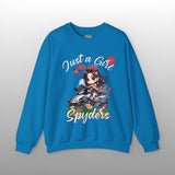 Just a Girl Who Loves Spyders Sweatshirt: Boho Design