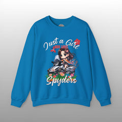 Just a Girl Who Loves Spyders Sweatshirt: Boho Design