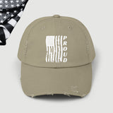Proud American Veteran Distressed Dad Hat