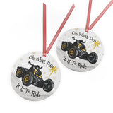 Oh What Fun It Is to Ride Can-Am Ryker Christmas Ornament