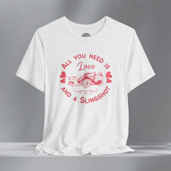 Ladies Boho Heart SlingShot Crew Neck TShirt