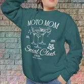 Moto Mom Customized Crew Neck Sweatshirt