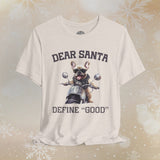 French Bulldog Biker Christmas Crew Neck TShirt