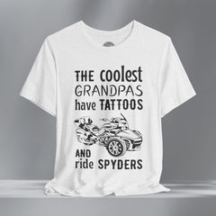 The Coolest Grandpas Ride Spyders (F3) Crew Neck TShirt