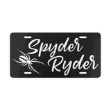 Ladies Can-Am Spyder Ryder Custom Color Car Vanity Plate