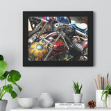 Vintage Chopper Motorcycles Framed Poster Print