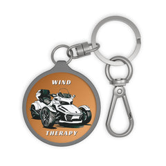 Wind Therapy Can-Am Spyder Motorcycle Acrylic Keychain | Cognac