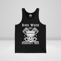 Ohio Bike Rally 2024 Tiki Skull Unisex Jersey Tank