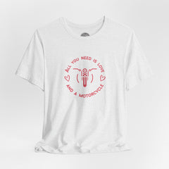 Ladies Motorcycle Love Crew Neck TShirt