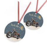 Vintage Harley Davidson Motorcycle Aluminum Christmas Ornament