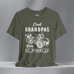 Cool Grandpas Ride Spyders Crew Neck TShirt