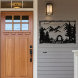 Motorycle Camping Customized Metal Wall Art