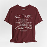 Moto Girl Customized Crew Neck TShirt