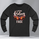Sarcastic Motorcycle Long Sleeve Crew Neck TShirt