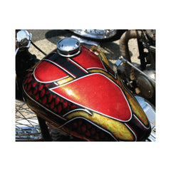 Vintage Chopper Motorcycle Tank Poster Print