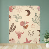 Boho Western Design Sherpa Fleece Blanket