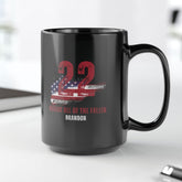 22 a Day Black Coffee Mug, 15oz (Customized)