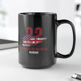 22 a Day Black Coffee Mug, 15oz (Customized)