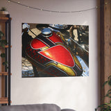 Vintage Chopper Motorcycle Tank Poster Print