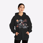 Sassy Moto Chibi Girl Pullover Hoodie