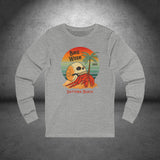 Daytona Bike Week 2025 Retro Skull Long Sleeve Crew Neck TShirt