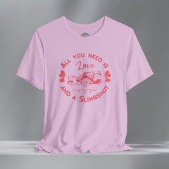 Ladies Boho Heart SlingShot Crew Neck TShirt
